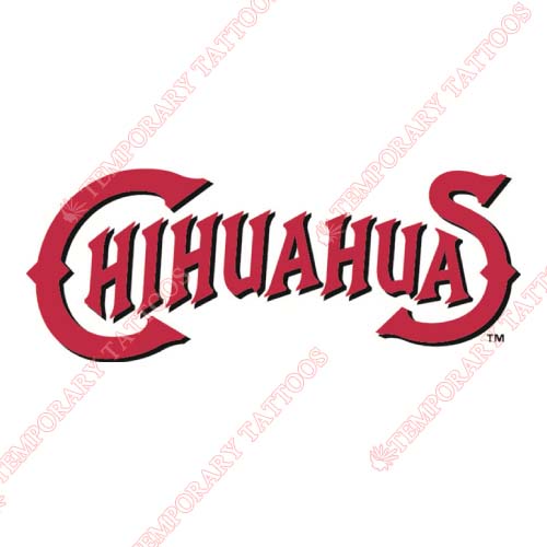 El Paso Chihuahuas Customize Temporary Tattoos Stickers NO.8151